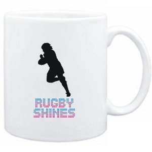  Mug White  Rugby shines  Sports