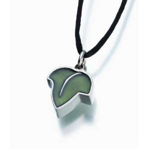  Pewter Green Leaf Cremation Jewelry Jewelry
