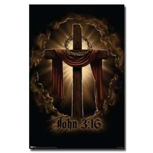  John 316 Cross Inspirational 22x34 POSTER