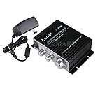   HI FI Audio Stereo Amplifier Car Motorcycle Boat  +Power Supply