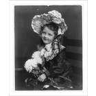 Library Images Historic Print (L) [Small girl in ornate hat and dress 