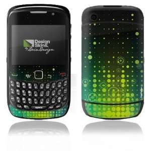 Design Skins for Blackberry 8520 Curve   Stars Equalizer yellow/green 