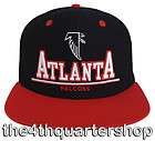 Atlanta Falcons Retro 3D Snapback Cap Hat Black Red