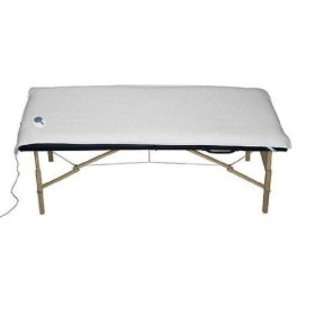 Soft Heat Electric Heated Warming Massage Table Mattress Pad, White at 
