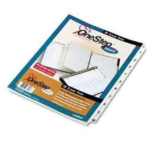 Cardinal o   Onestep More Index System w/TOC, 10 Tab, 1 10, 8 1/2 x 11 