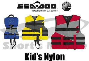 SeaDoo Kids Sandsea Nylon Life Jacket Vest PFD  
