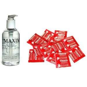   Condoms Lubricated 48 condoms Maximus 250 ml Lube Personal Lubricant