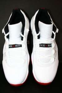   Air Jordan Retro 11 Low Patent Leather White Red # 528895 101 Men sz