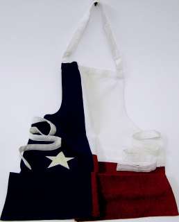 Beautiful Sewn Texas Flag Apron, very high quality  
