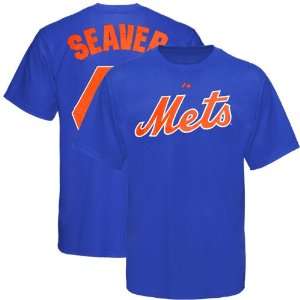   New York Mets #41 Tom Seaver Royal Blue Youth Cooperstown Player T