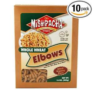 MISHPACHA Elbows   Whole Wheat, 16 Ounce Boxes (Pack of 10)  