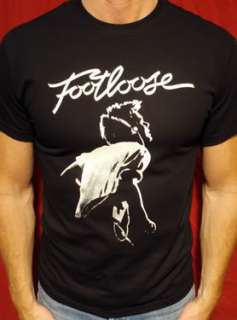 Footloose t shirt vintage style movie kevin bacon blk*  