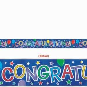  Balloon Congratulations Banner 15ft Toys & Games