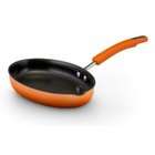Rachael Ray Porcelain Enamel II Nonstick Oval Skillet with Pour Spout 
