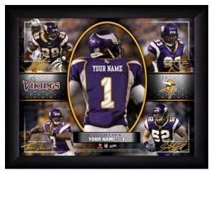   Minnesota Vikings Personalized Action Collage Print