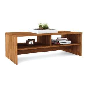   Collection Contemporary Eternity Walnut Coffee Table
