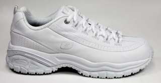 SKECHERS Soft Stride Softie Women Size White Work Tennis Shoes 76033 W 