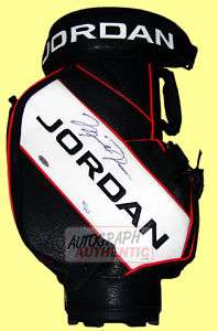Autographed Michael Jordan Ltd Ed. 123 Golfbag RARE  