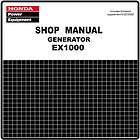 Honda EX1000 1000 Generator Service Repair Manual 61ZC000E2