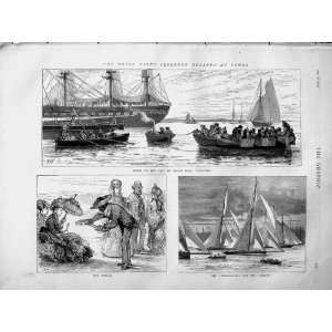   1873 Ship Ariadne Kriemhilda Arrow Regatta Cowes Royal