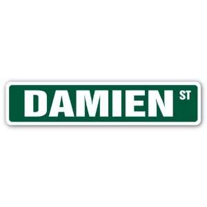  DAMIEN Street Sign name kids childrens room door bedroom 