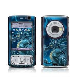 Nokia N95 Skin Cover Case Decal Dragon Skulls Blue  