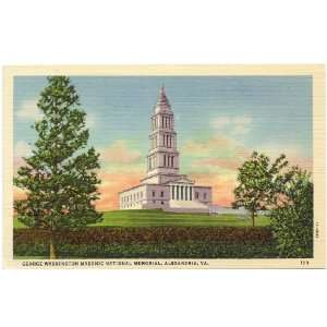   George Washington Masonic National Memorial Alexandria Virginia