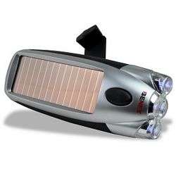 ENEX ET 0621 DynaSolar 3 LED Solar/Hand Crank Powered Torch Flashlight 
