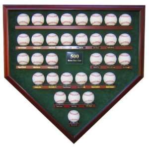  500   32 Ball   Home Run Club Homeplate Shaped Display 