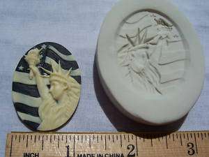 Statue of Liberty Cameo Polymer Clay Push Mold  