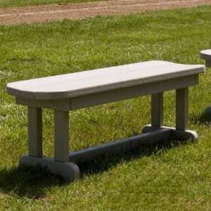  Park PBB48, Outdoor Recycled Plastic 48 Commercial Backless Bench