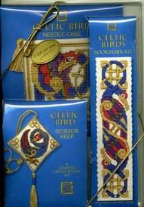 Textile Heritage CELTIC BIRD Cross Stitch Kit Giftpack  