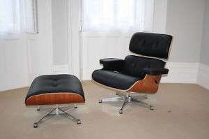 Reproduction Eames lounge chair and ottoman retro  