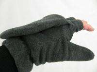 New Mens Winter Fleece Thinsulate Glove/Mitten Safety Grip Glommit S/M 