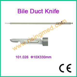 CE Brand New Bile Duct Knife ø10x330mm Laparoscopy  