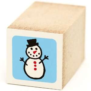  cute small snowman wooden stamp Christmas Toys & Games