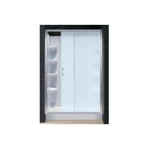   Infinity Shower Door, Base & QWALL 3 Backwalls Kit DL 6103C 01 FR
