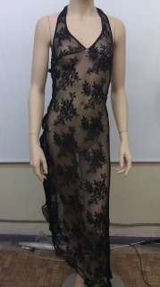 Leg Avenue 88009 2Pc Spanish Rose Lace Long Dress O/S  