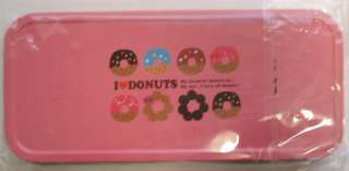 Lia I Love Donuts Pink Metal Pencil Case Kawaii  
