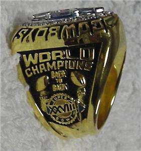 2011 2012 New York Giants Super Bowl Championship Ring Stamped 18k 