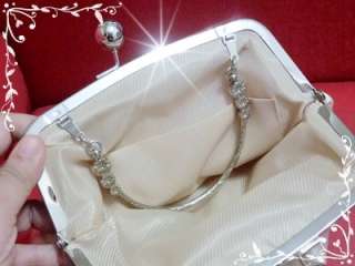 Satin 3D Big Rose Bridal Wedding Bag, Evening Bag & Clutch Purse 
