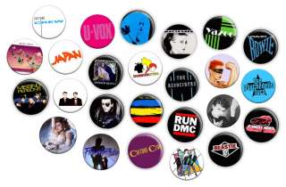 Various Eighties Retro 1980s 1 Inch Pin Button Badges  