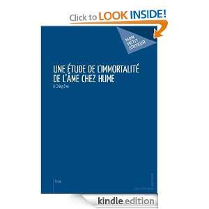 Une étude de limmortalité de lâme chez Hume (French Edition) Li 