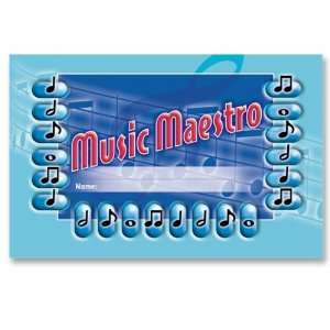   NS2408 Incentive Punch Cards  Music Maestro  6 Packs