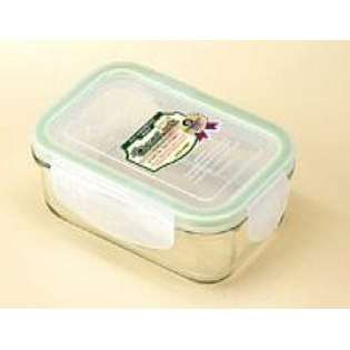 Kinetic 01312 14 oz. Rectangular Glass Food Storage Container with 
