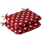   Pack of 2 Outdoor Patio Furniture Chair Seat Cushions   Venetian Red