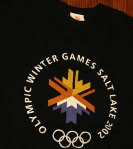 Olympics 2002 Salt Lake City Winter Olympic T Shirt L  