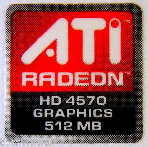 ATI Radeon HD4570 Graphics 512MB Sticker 16x16,5mm[278]  
