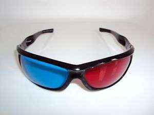 Red BlueCyan Anaglyph 3D GLASSES for movie game DVD TV  