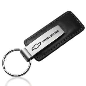 Chevrolet Traverse Black Leather Auto Key Chain, Official Licensed